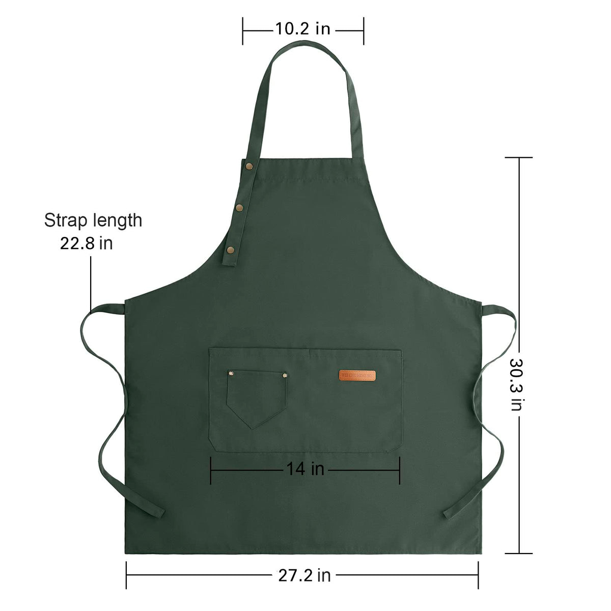LOYGLIF Apron for Men Women with Adjustable Straps and Large Pockets, Canvas Cotton Cooking Kitchen