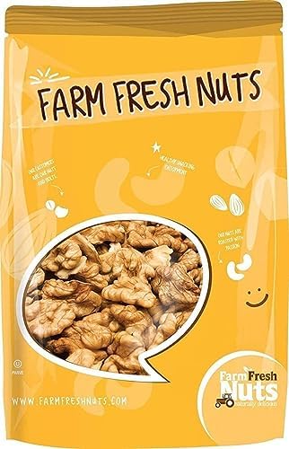 Walnuts - Shelled California - Dry Roasted Himalayan Salted Walnuts - Great Source of Omega 3 and