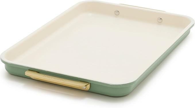 GreenPan Bakeware 13" x 9" Quarter Sheet Pan, Ceramic Nonstick Baking Pan, PFAS & BPA Free, Gold