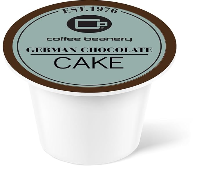 German Chocolate Cake Coffee Pods by Coffee Beanery | 192ct Bulk Flavored Coffee Pods Medium Roast