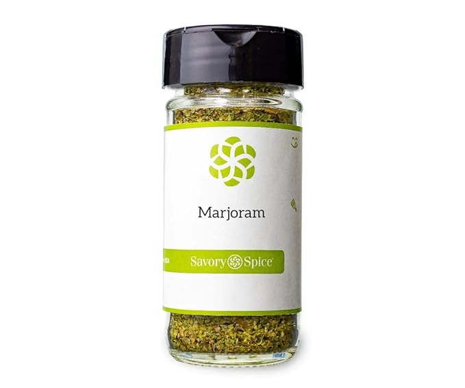 Savory Spice Marjoram - Dried Marjoram Leaves, Herb Seasoning | Use Marjoram to Season Beef, Lamb &