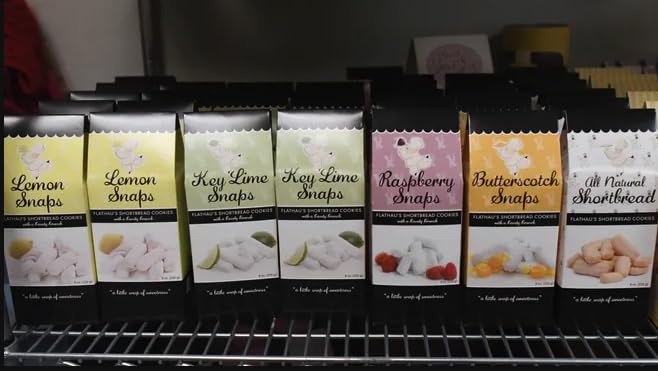 Flathau's Fine Foods, Gourmet Shortbread Cookies, Handcrafted All Natural Artisan Bites