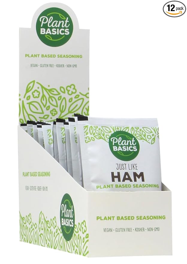 Plant Basics - Plant Based Seasoning, Just Like Ham, 2 ounce (Pack of 12), Vegan, Gluten Free