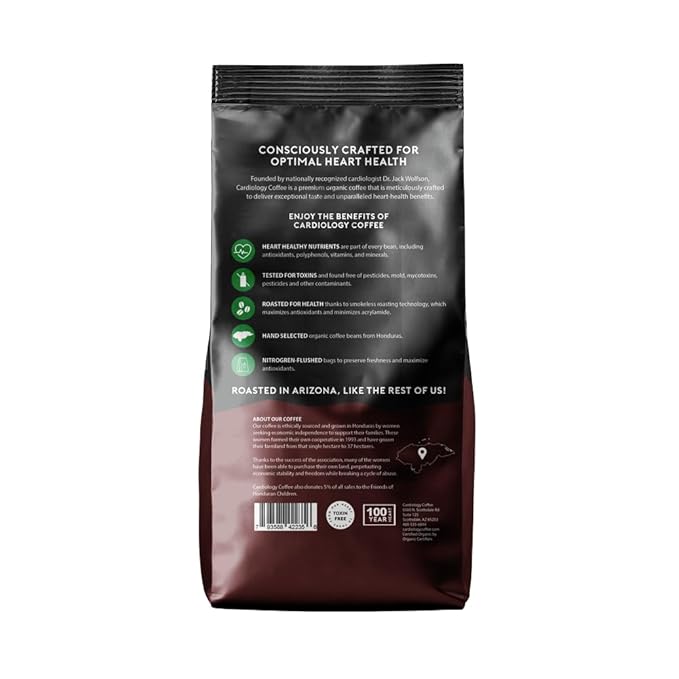 Cardiology Coffee ??Decaf Coffee Beans ??USDA Certified 12oz Premium Whole Bean Coffee Medium Roast