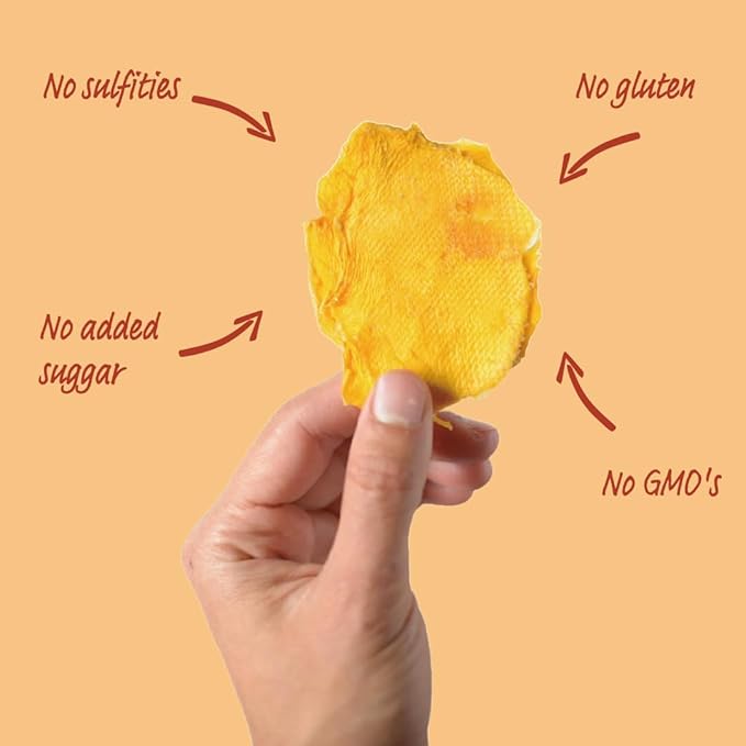 Oso Snacks Dried Mango Slices – Premium Quality, Large Pieces Only! No Added Sugar, No