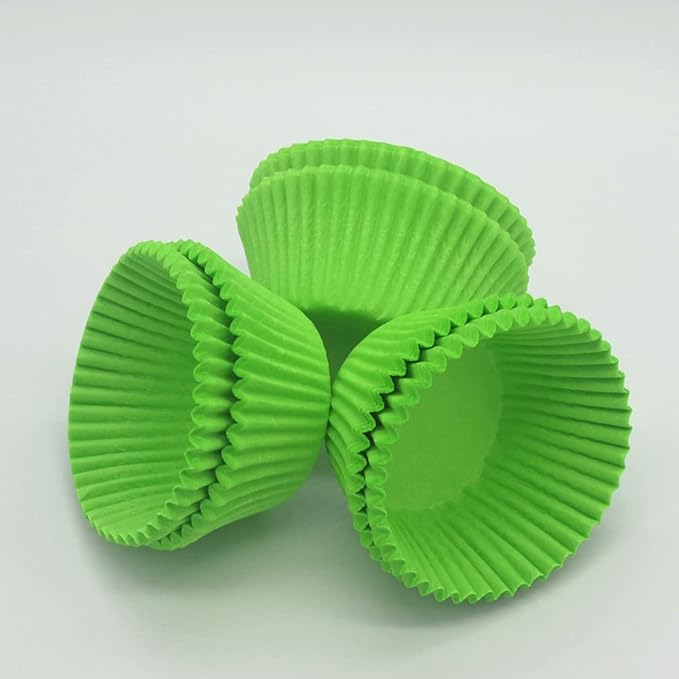 Green Cupcake Liners Greaseproof Paper Standard Baking Cups for Party and More, 150-Count