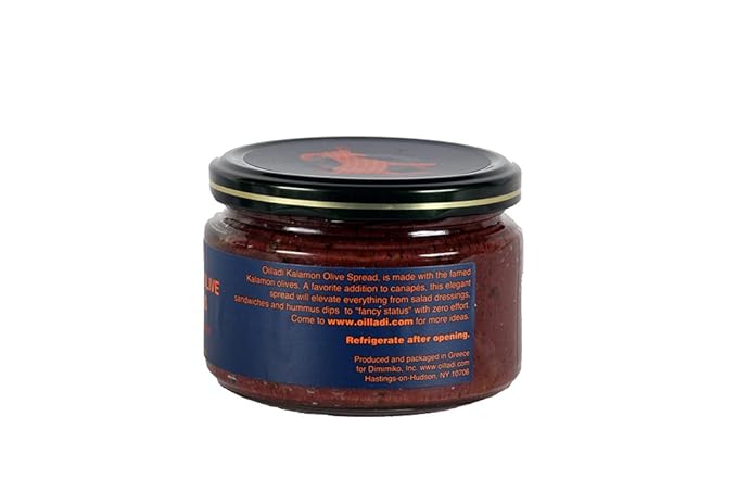 Oilladi Tapenade Kalamon Olive Spread imported from Greece, 8.1 oz