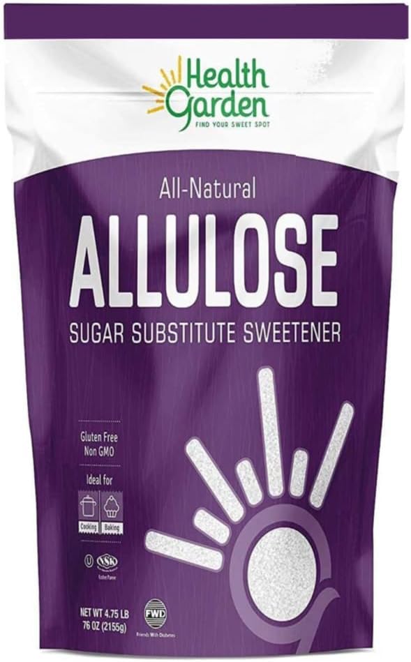 Health Garden Allulose Sweetener - Gluten and Sugar Free - Zero Net Carb - Non GMO - Kosher - Keto