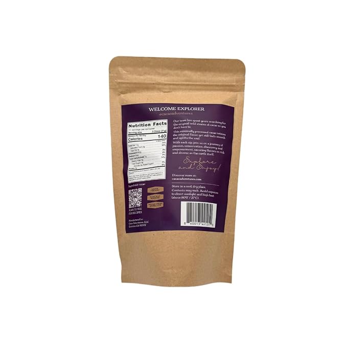 Cacao Adventures Ceremonial Cacao | Sacred Valley Peru 100% Pure Raw Cacao |Dairy Free & Vegan |
