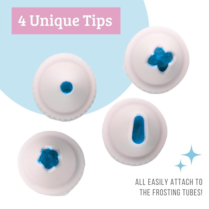 Sweets Indeed Frosting Kit plus Sprinkles Frosting Tubes nozzles 11.71 ounces Perfect for baking