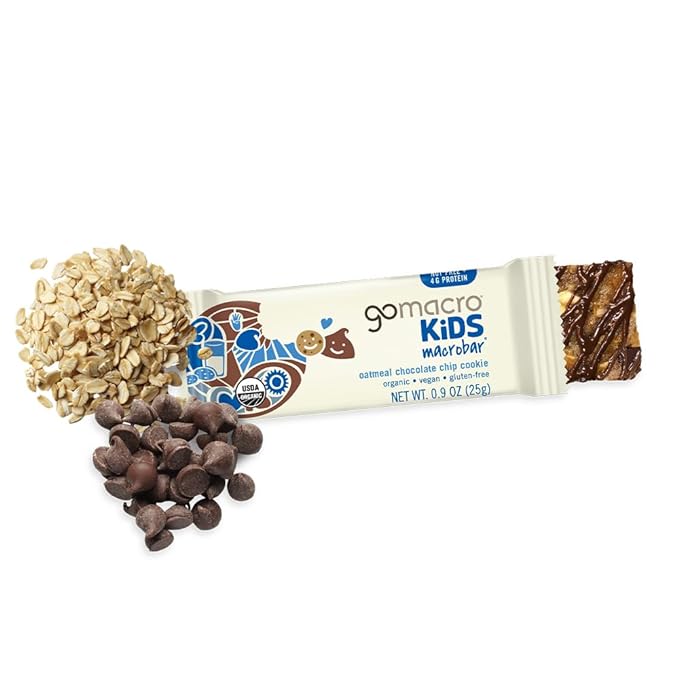 GoMacro MacroBar Organic Vegan Protein Bars - Dark Chocolate + Almonds & Coconut, Almond Butter