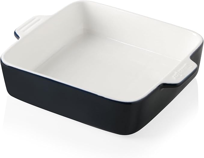 Sweejar Ceramic Baking Dish, 8 x 8 Cake Baking Pan for Brownie, Porcelain Square Bakeware with
