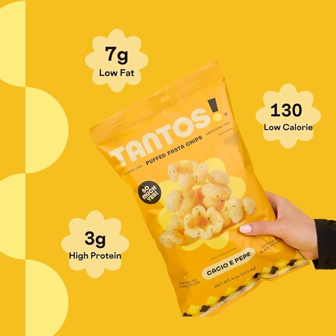 Tantos! Puffed Pasta Chips ??Healthy Pasta Snack by Top Chef Joe Sasto ??Plant-Based, Low Calorie