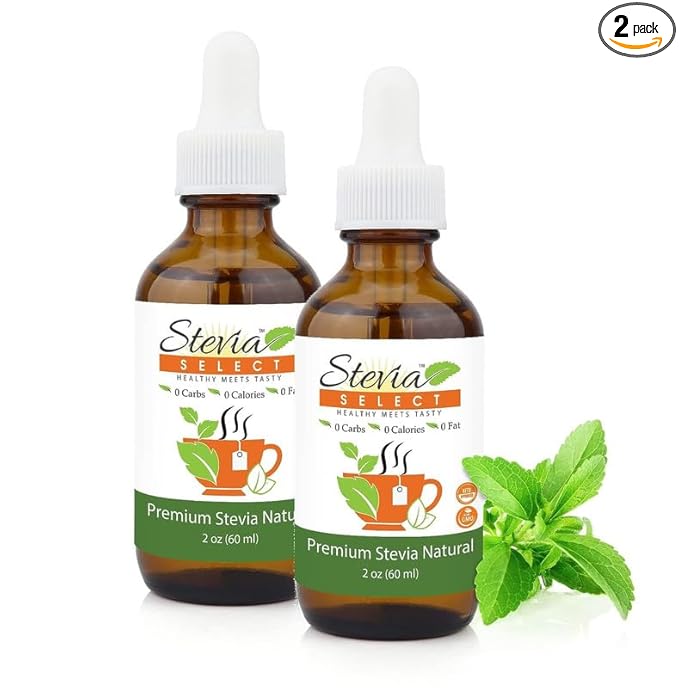 Stevia Select Liquid Stevia Drops - Zero Calorie Sweetener - All Natural Stevia Extract Sweetener