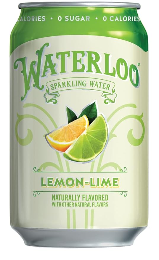 Waterloo Sparkling Water, Lemon-Lime Naturally Flavored, 12 Fl Oz Cans (Pack of 12) – Zero Calories