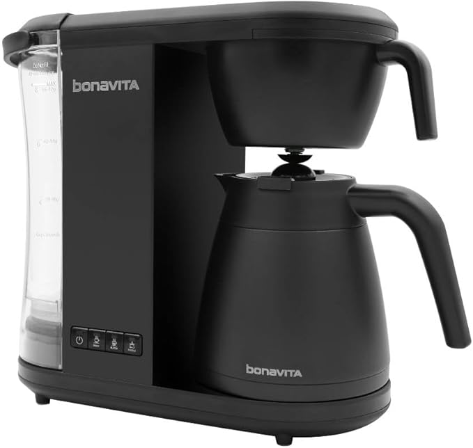 Bonavita Enthusiast 8 Cup Drip Coffee Brewer, Pour Over, SCA Certified Coffee Machine with Thermal
