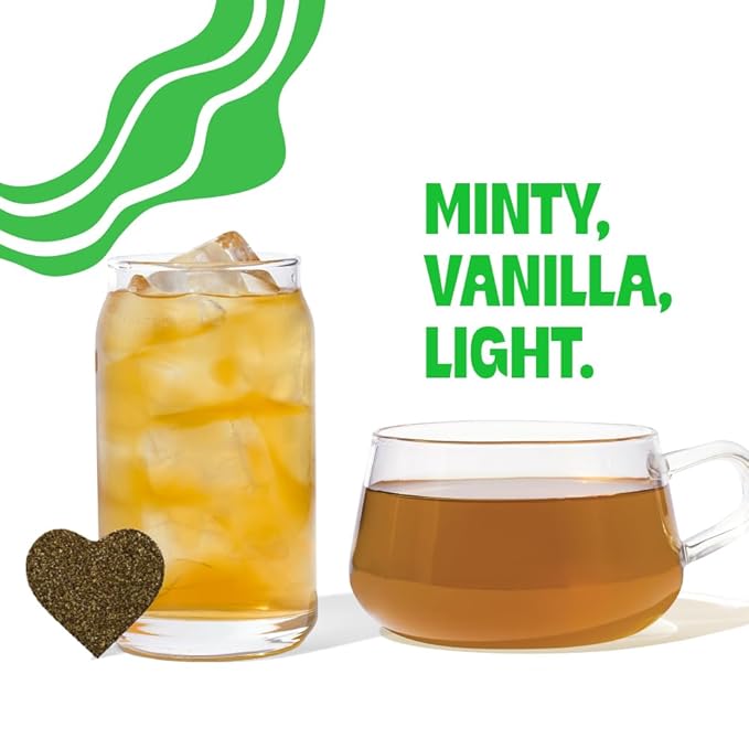 Tea Drops 30 Bulk Pack Organic Peppermint Bagless Tea - Loose Leaf, Lightly Sweetened, On-The-Go.