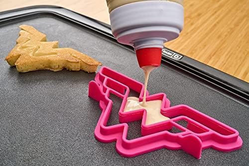 Whiskware Justice League Silicone Pancake Mold and Shaper, Breakfast Art, Dishwasher Safe, BPA and