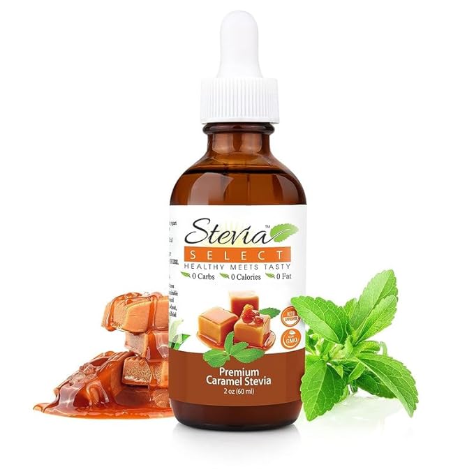 Stevia Select Caramel Flavored Liquid Stevia ??Zero Calorie Coffee, Tea, Drink & Baking Sweetener