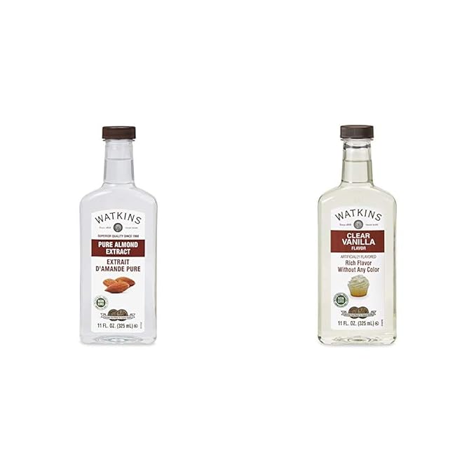 Watkins Pure Almond Extract (11 oz.) and Clear Vanilla Flavor (11 fl. oz.)