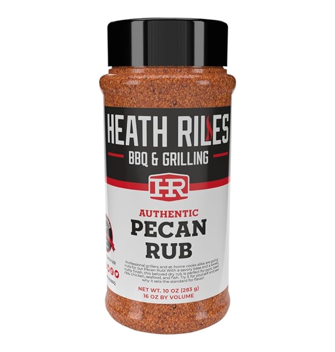 Heath Riles BBQ Rub - Pecan Seasoning, Champion Pitmaster Recipe, Legendary Rubs For Smoking &