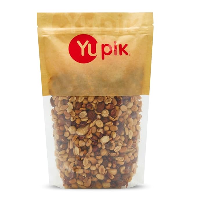 Yupik Salted Mix Nuts, 2.2 lb (35.2 oz), A Blend of Peanuts, Almonds, Hazelnuts, Brazil Nuts &