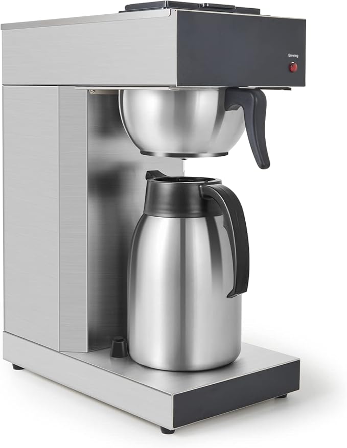 SYBO Commercial Coffee Makers 12 Cup, Drip Coffee Maker Brewer with 74Oz thermal carafe, Stainless