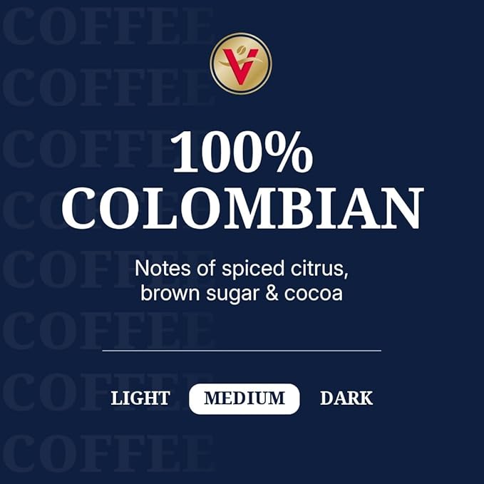 Victor Allen's Coffee 100% Colombian, Medium Roast, 120 Count, Single Serve Coffee Pods for Keurig