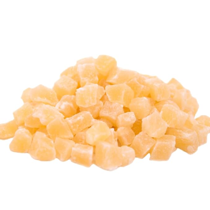 Gerbs Lightly Sweetened Dried Pineapple Cubes 4 lbs. | Unsulfured, No Additives, Resealable Bag |