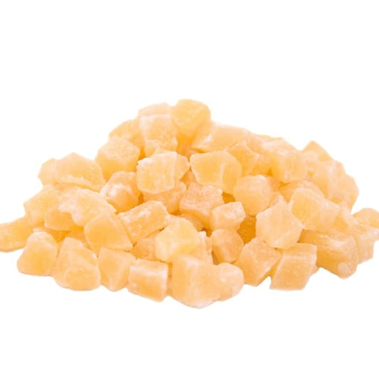 Gerbs Lightly Sweetened Dried Pineapple Cubes 4 lbs. | Unsulfured, No Additives, Resealable Bag |