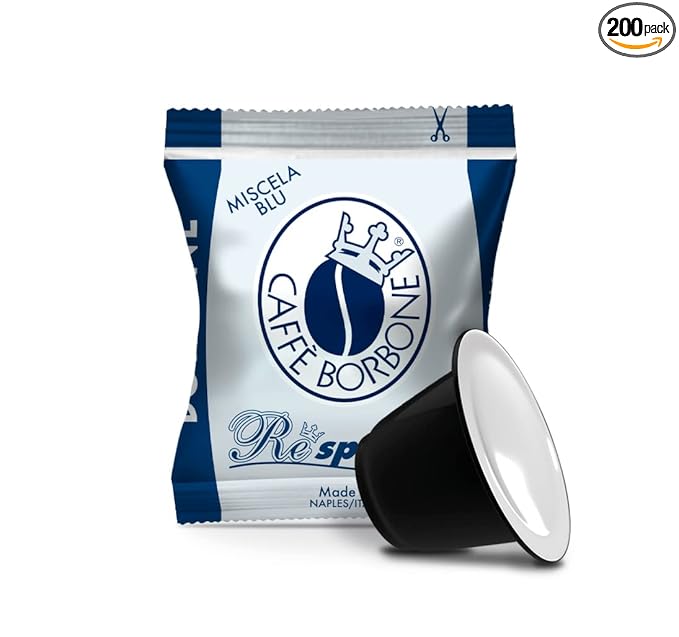 Caffe Borbone Nespresso Compatible Coffee Pods, Blue Blend, Freshly Roasted and Packaged in Italy