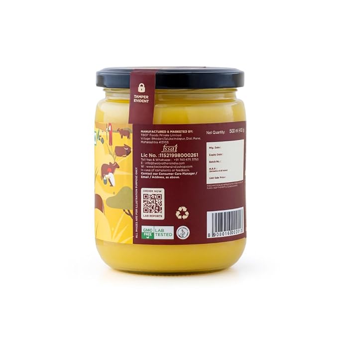 A2 Ghee Butter Organic Grass Fed from Gir Cow | Gut Friendly | Healthy Butter Alternative |