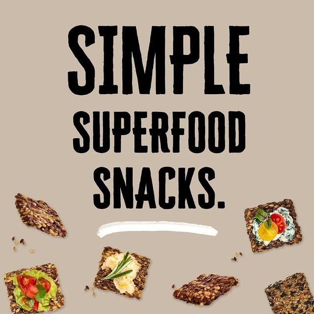 Flackers Organic Savory Flaxseed Crackers, 5 Ounce 4-Pack, Gluten Free, Non GMO, Vegan, Keto Snack