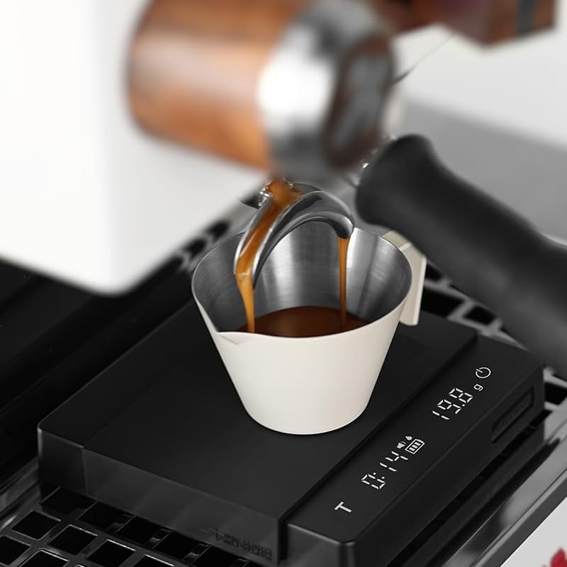 MHW-3BOMBER Mini Coffee Scale with Timer,Rechargeable Espresso Scale with Gravity Sensing,2kg/0.1g