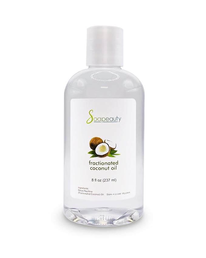 Soapeauty FRACTIONATED COCONUT OIL Cold Pressed Refined | 100% Natural Available in Bulk | Carrier