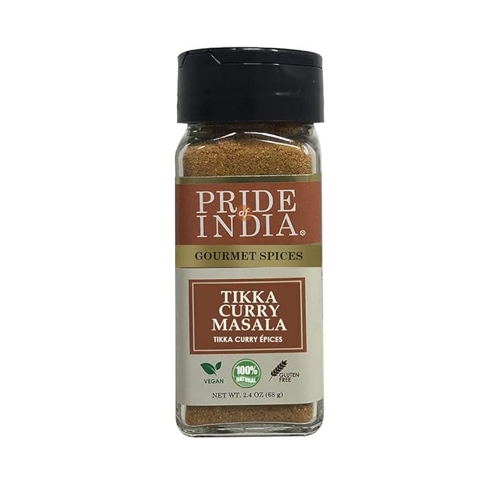 Pride of India – Tikka Curry Masala Seasoning Spice – Gourmet Curry Mix – Ideal for Vegetarian and
