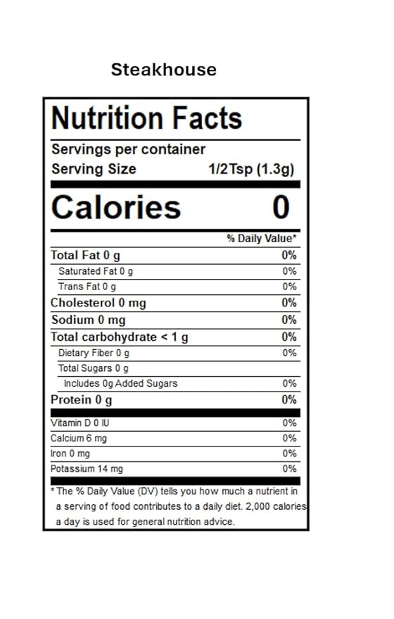 DAK's Spices Steakhouse Seasoning Blend For Meats | 100% Salt & Sugar Free | Premium & Healthy