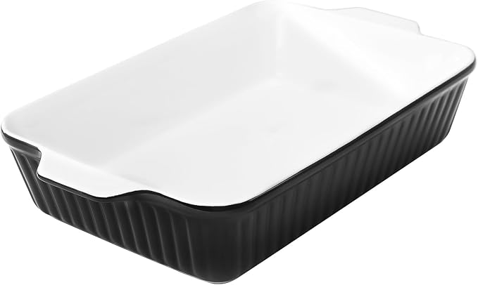 DOWAN 9x13-Inch Casserole Dishes for Oven, Ceramic Baking Dish, Large Lasagna Pan Deep, 4.2 Quarts