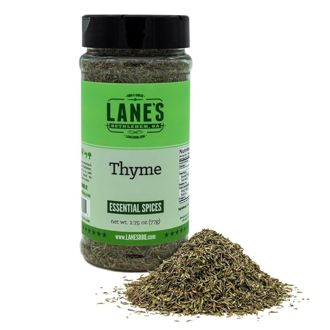 Lane's Fresh Thyme Seasoning, All-Natural Dried Thyme Spice Seasoning, A Dried Thyme Leaves