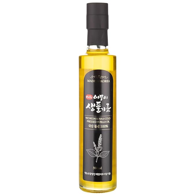 HELLO KFOOD YECHEON OMUI 100% Pure Raw Perilla Oil, Cold Pressed, Made in Korea (Yecheon)