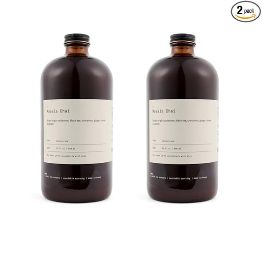 Dona Original Masala Chai Concentrate, Small-Batch, Single-Origin Spices, Hot or Iced Chai, 32 Fl