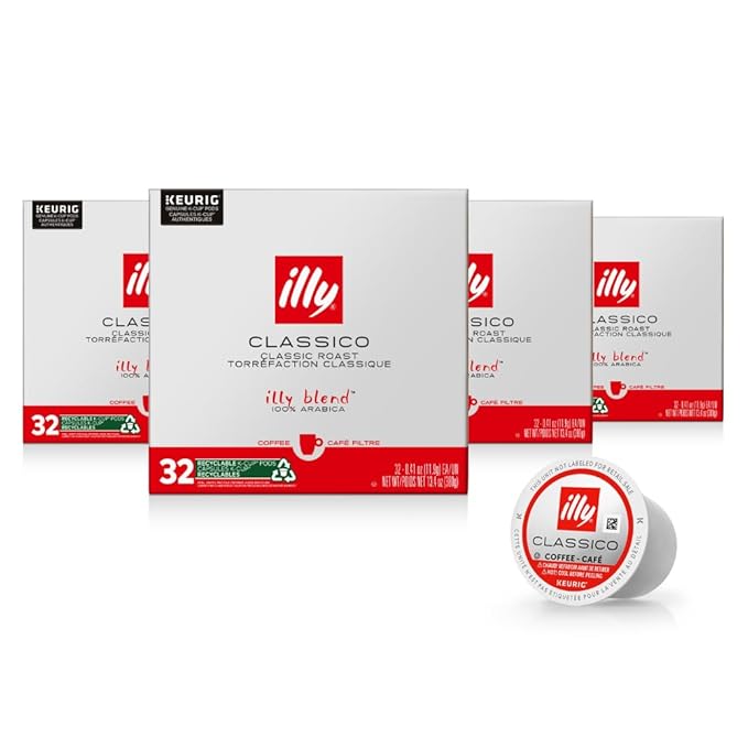 Illy Coffee K Cups - Pods For Keurig Machines – Classico Roast - Caramel, Orange Blossom & Jasmine