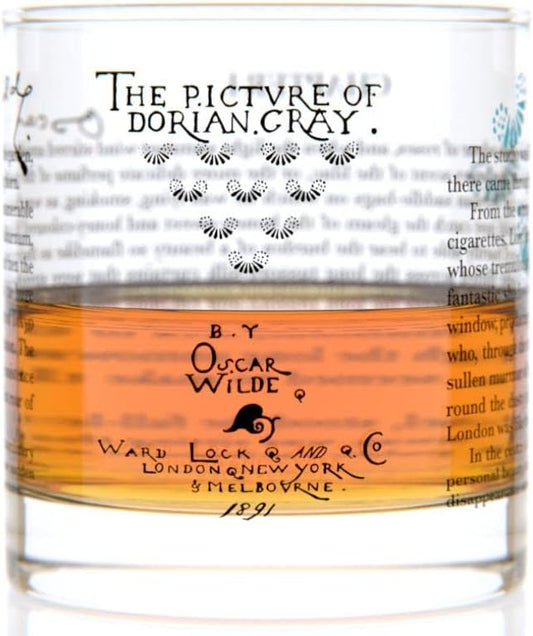 Well Told Classic Literature Rocks Glass - The Picture of Dorian Gray by Oscar Wilde - Old