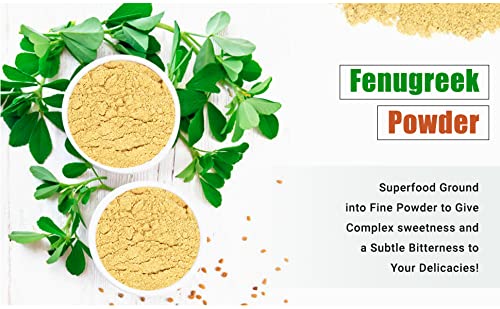 Organic Fenugreek Powder | 8 oz - 226g | USDA Organics and Non-GMO Verified Project Approved |