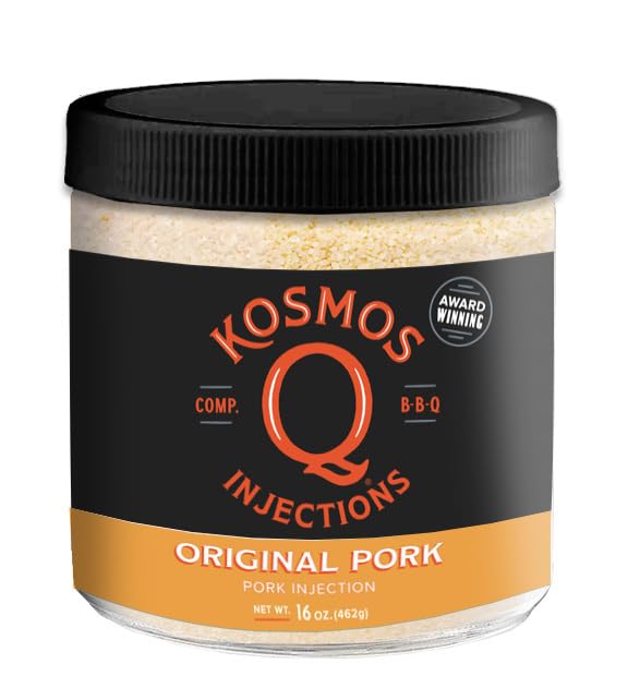 Kosmos Q Original BBQ Pork Injection, Meat Marinade for Pulled Pork, Chops, Ribs, Tenderloin &