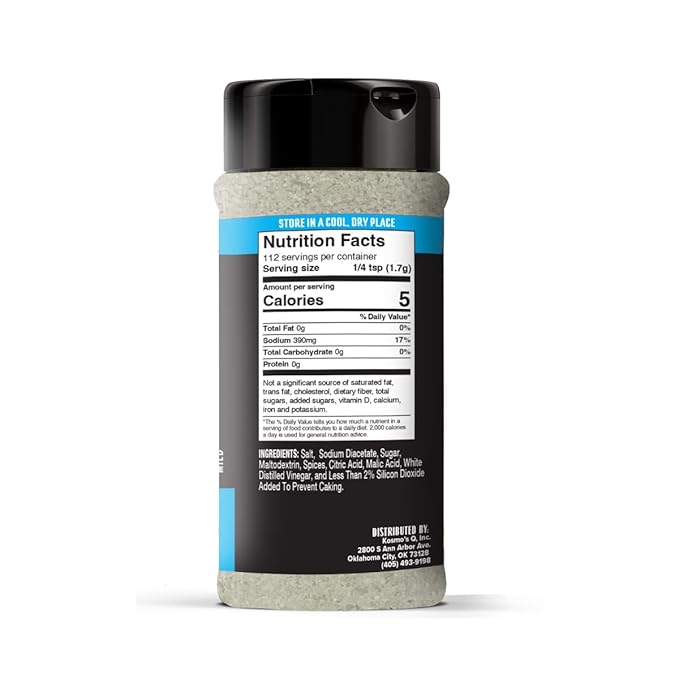 Kosmos Q Salt & Vinegar Seasoning Wing Dust, Salt & Vinegar Chicken Wing Seasoning For Chicken