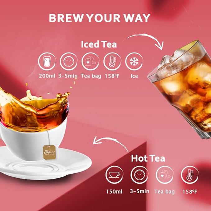 Olinda Iced Tea Sweet Watermelon Iced Tea Bags Cold Brew Organic Herbal Green Tea Summer Drink