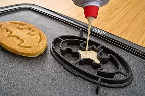 Whiskware Justice League Silicone Pancake Mold and Shaper, Breakfast Art Dishwasher Safe, BPA and