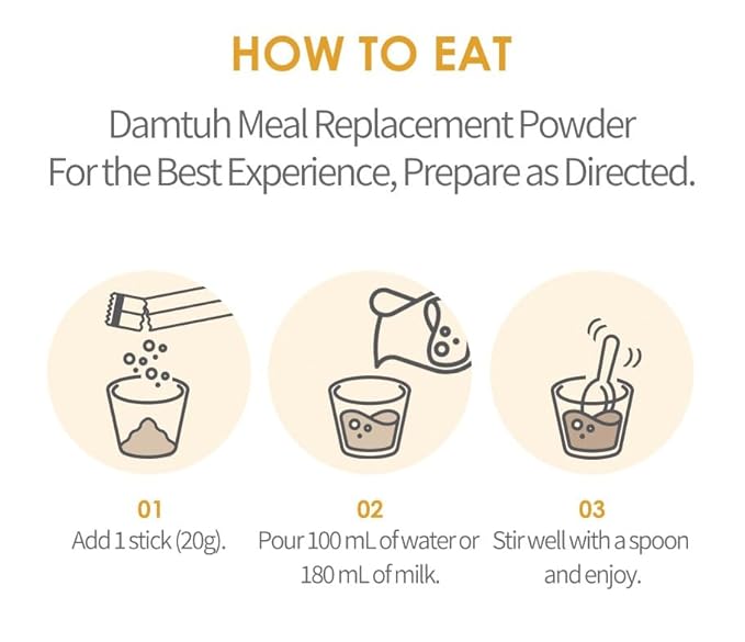 Damtuh Misugaru – Korean 12 Super Grain Mix Powder, Traditional Multigrain Meal Replacement Shake