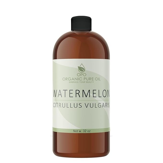 Watermelon Seed Oil - 32 oz - 100% Pure, Unrefined, All Natural, Non GMO, Bulk, Organically